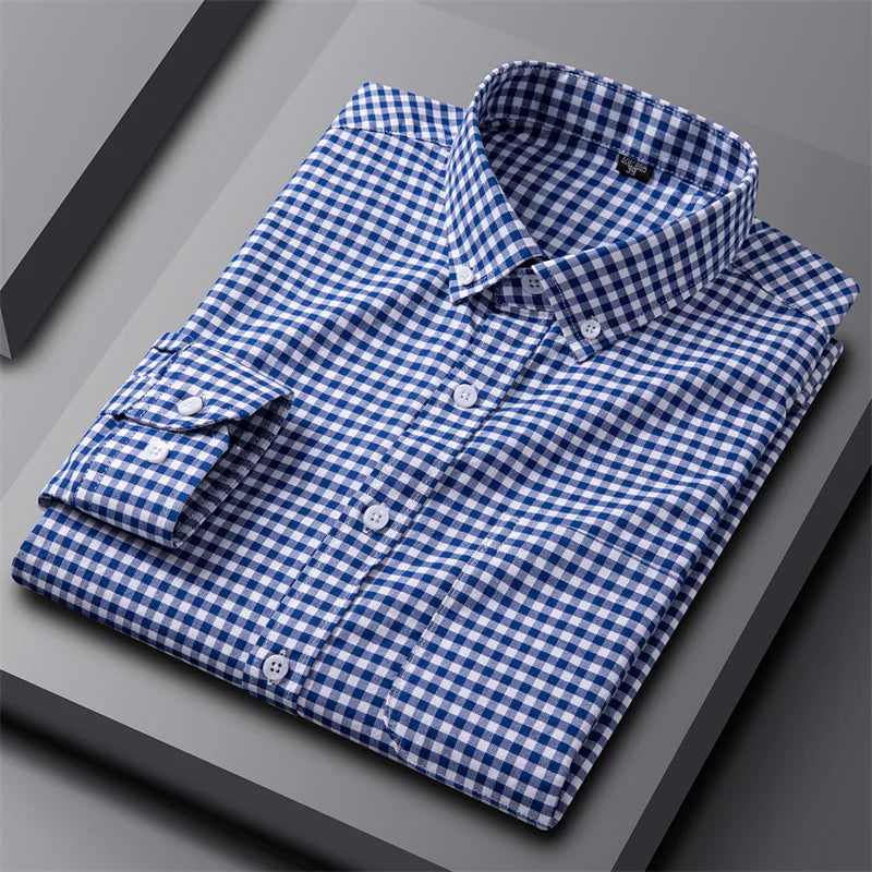 Givalli - Camisa Oxford elegante para homem