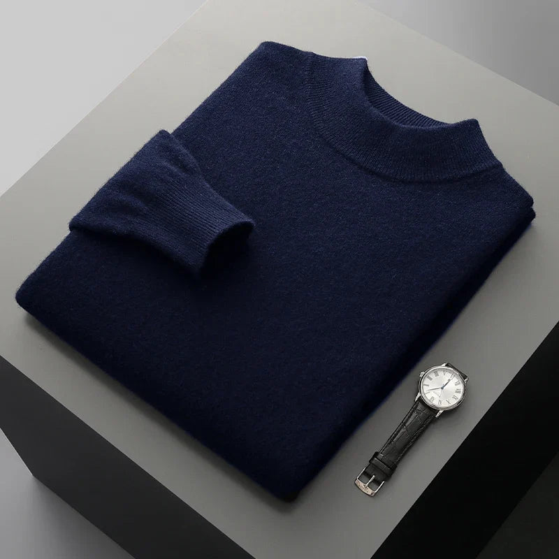 Stand Up Collar Cashmere Sweater