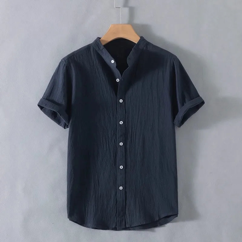 Camisa de algodão respirável