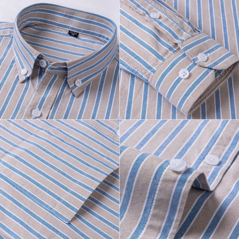 Givalli - Camisa Oxford elegante para homem