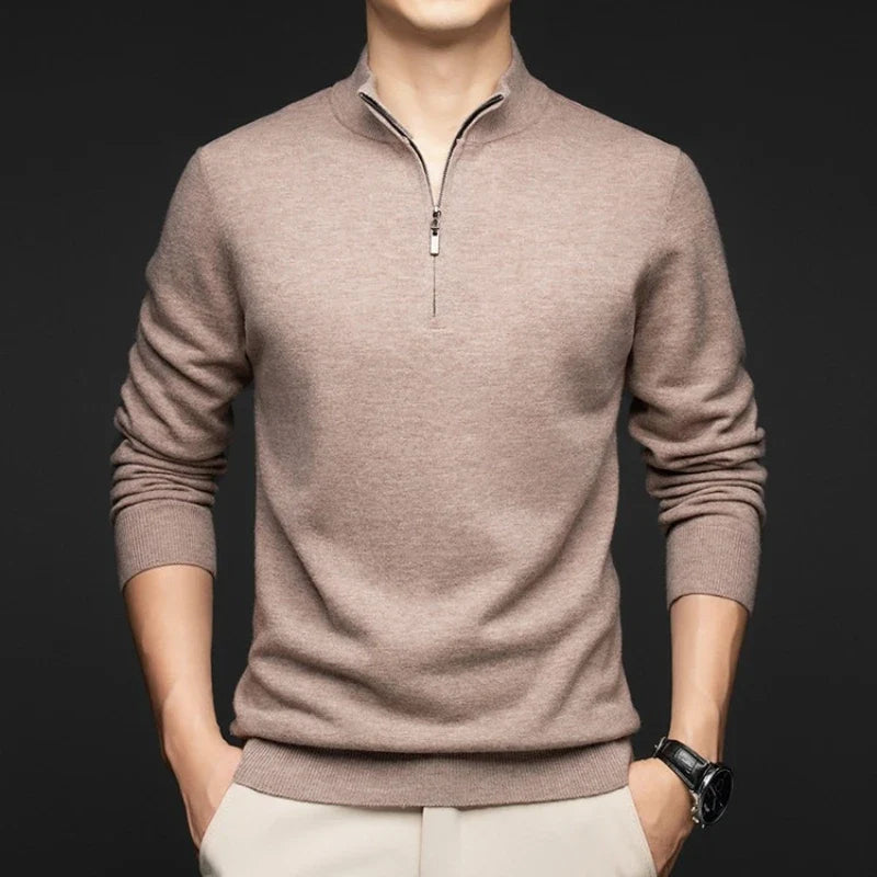 Australian Merino Wool Zip Sweater