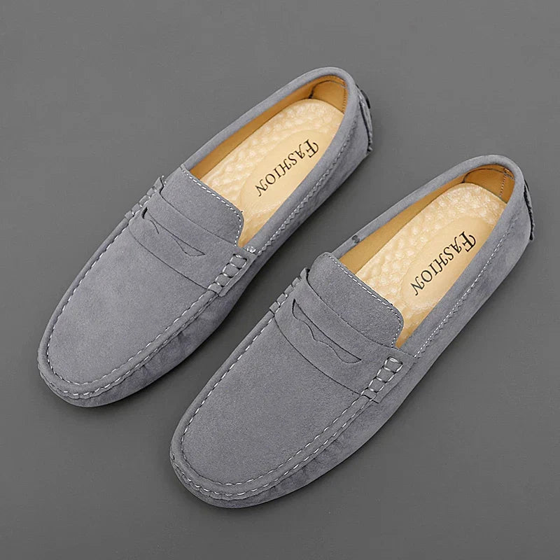 Suede Boat Loafers