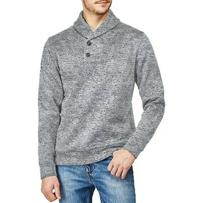 Elegant Button Turtleneck