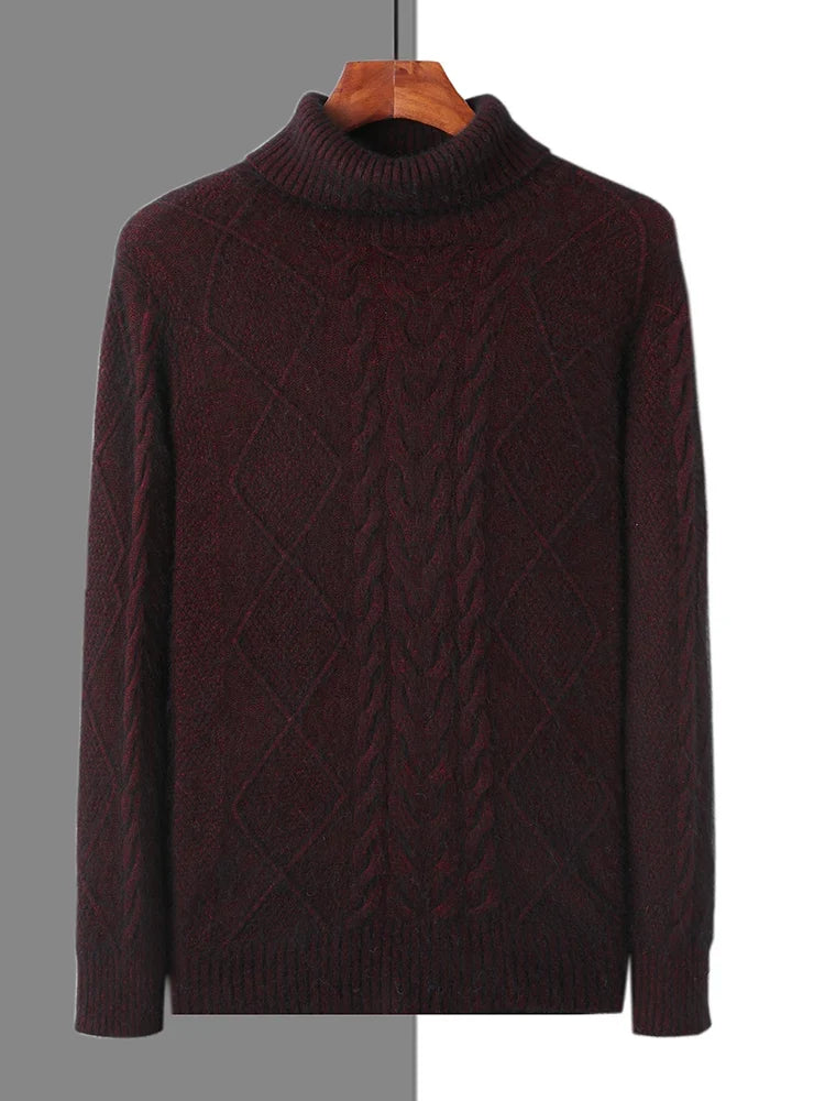 Elegant Pattern Cashmere Sweater