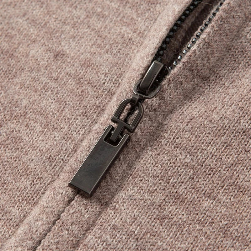 Australian Merino Wool Zip Sweater