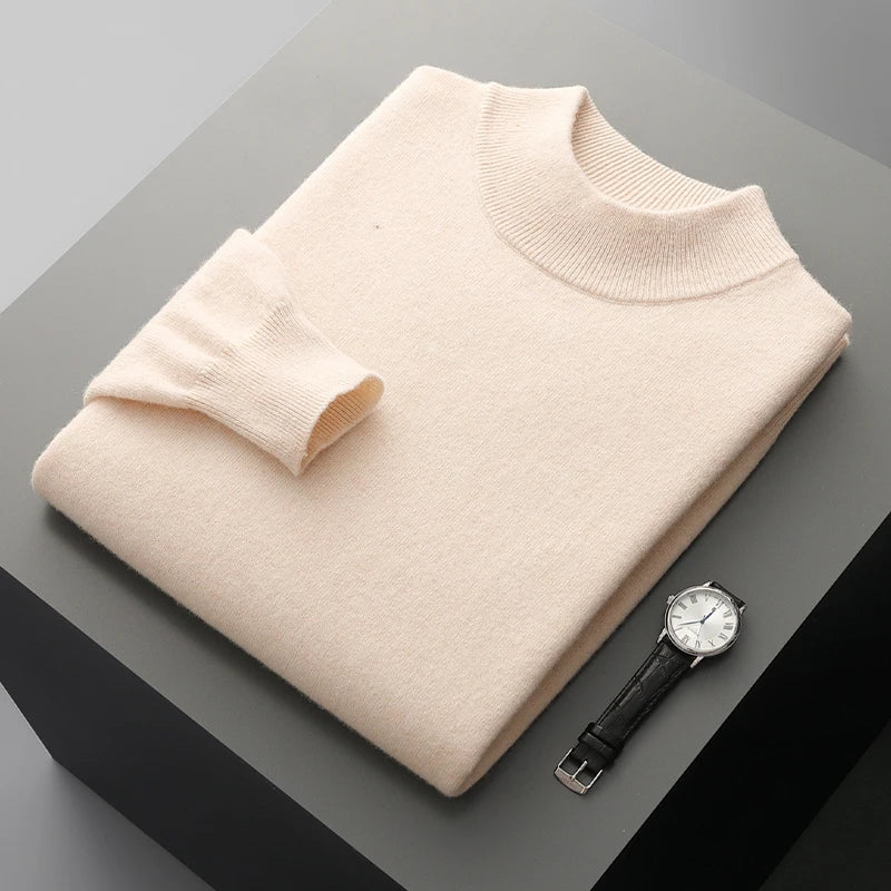 Stand Up Collar Cashmere Sweater