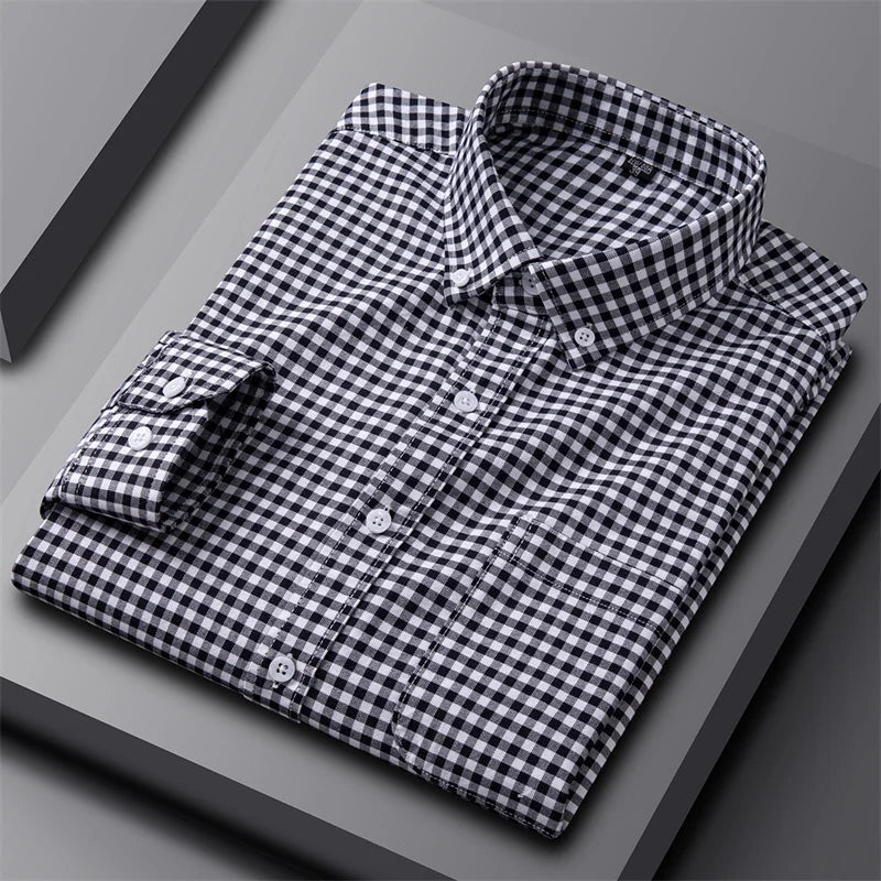 Givalli - Camisa Oxford elegante para homem