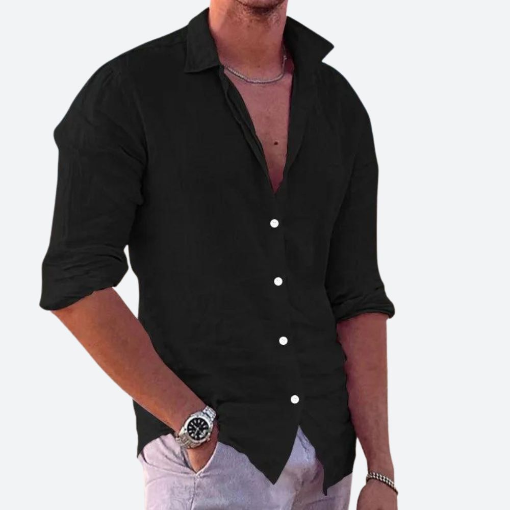 Camisa informal de linho
