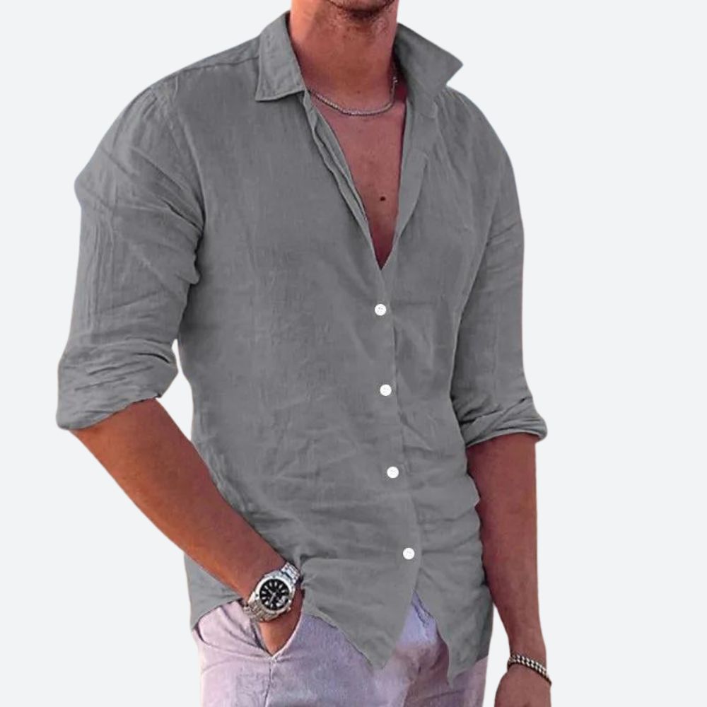 Camisa informal de linho