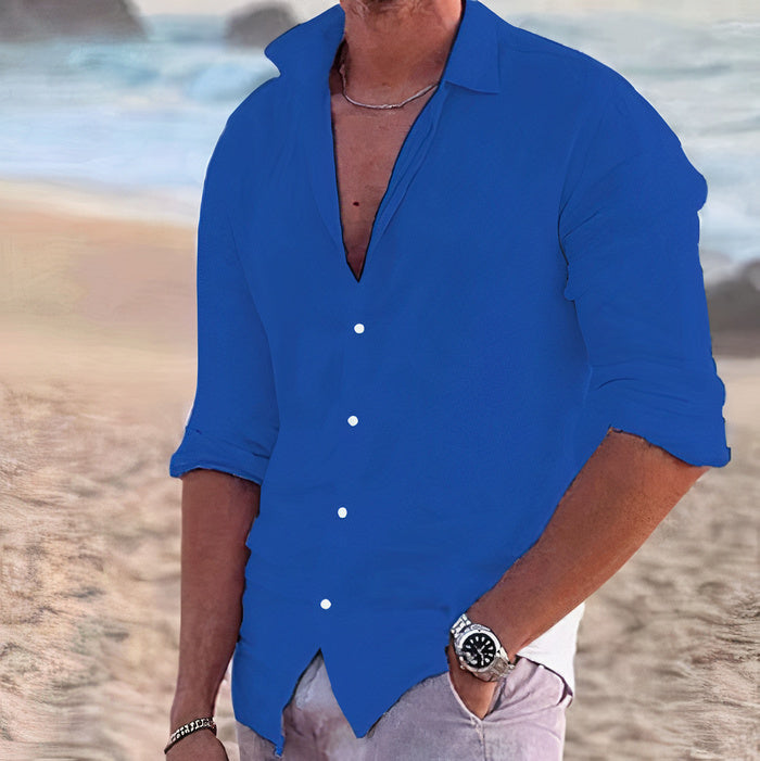 Camisa informal de linho