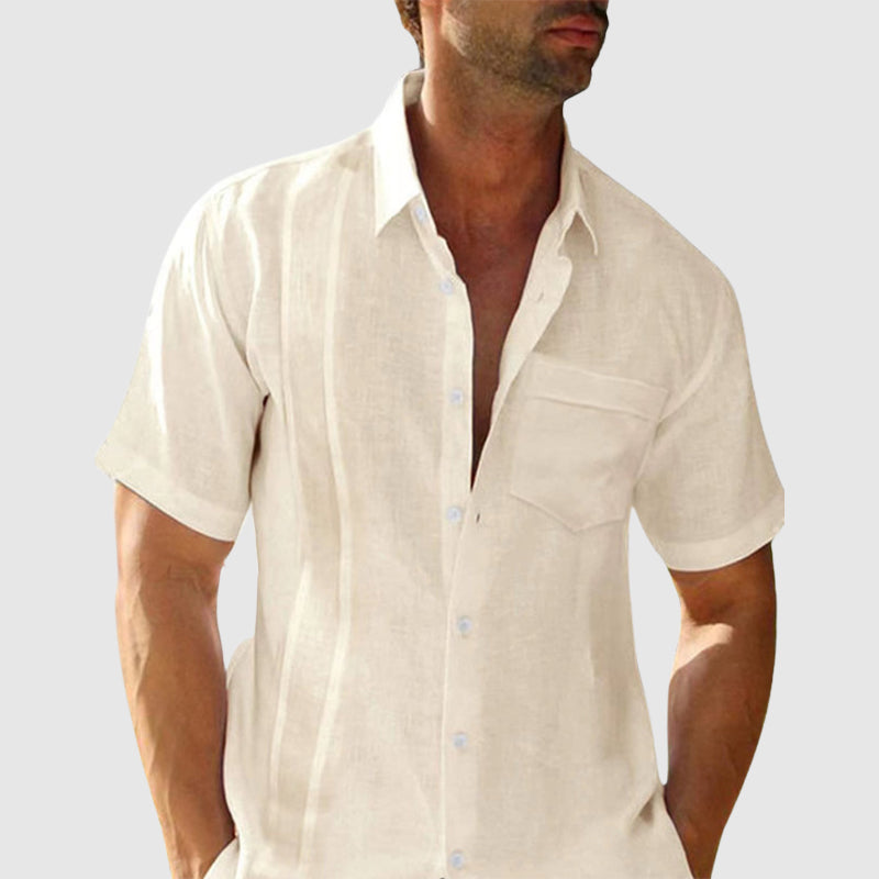 Camisa elegante de verão em linho