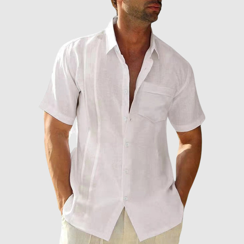 Camisa elegante de verão em linho