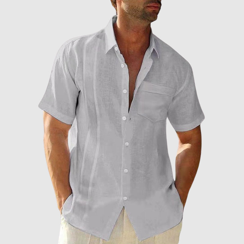 Camisa elegante de verão em linho