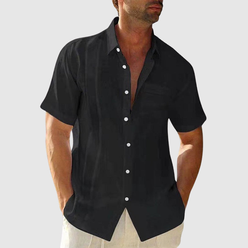 Camisa elegante de verão em linho