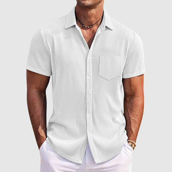 Camisa de verão elegante às riscas