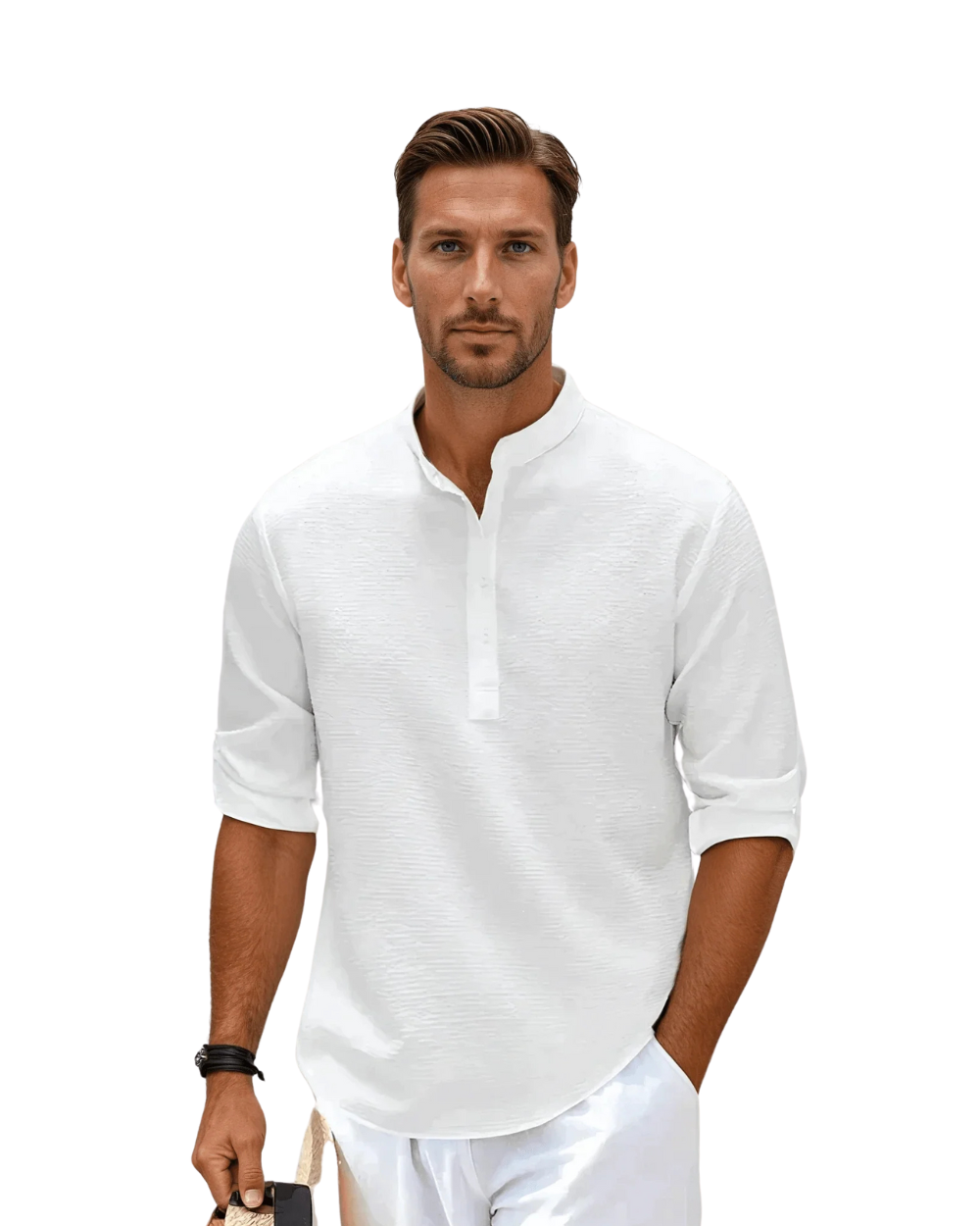 Camisa polo de manga comprida