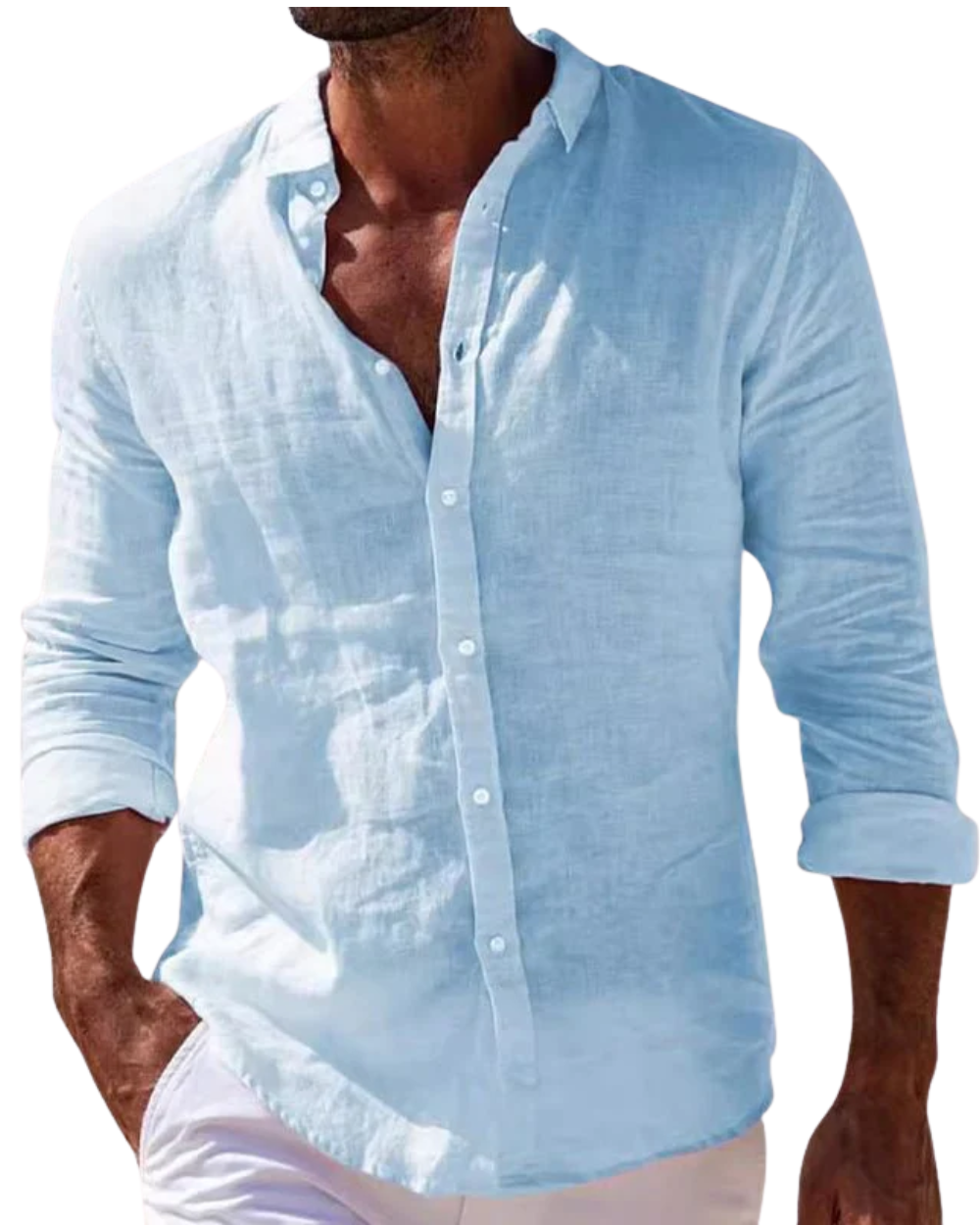 Camisa elegante de linho