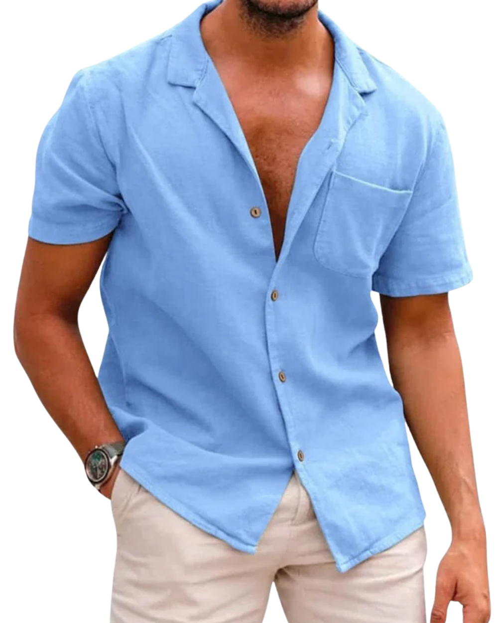 Camisa elegante de algodão