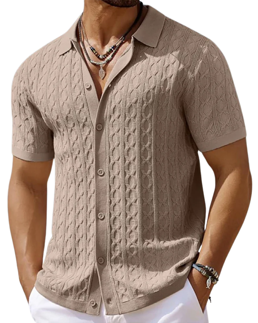 Camisa polo com botões