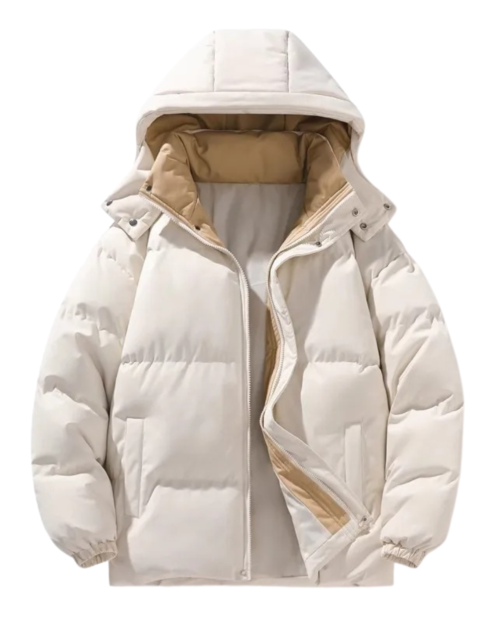 Casaco elegante com capuz para homem