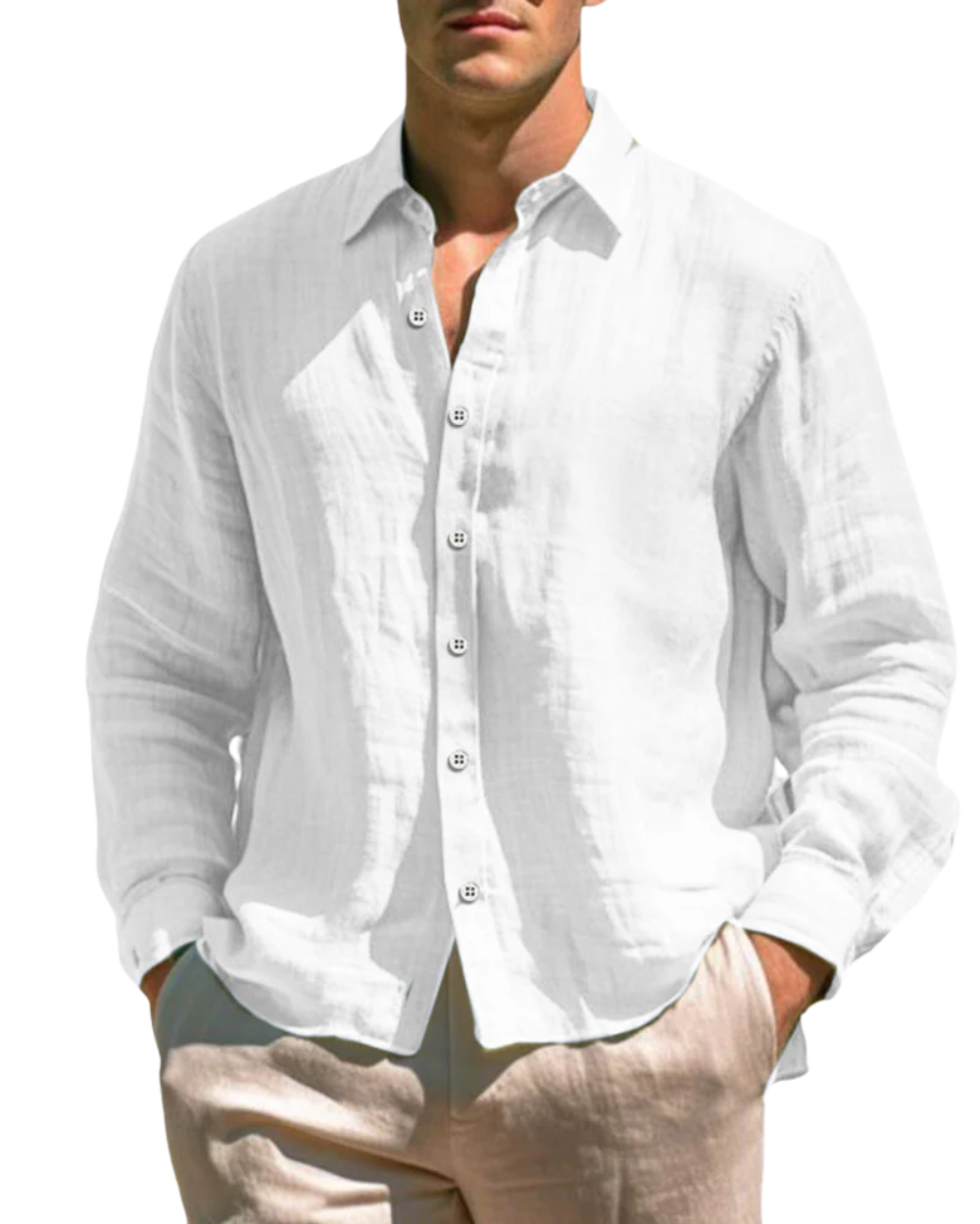 Camisa informal de linho
