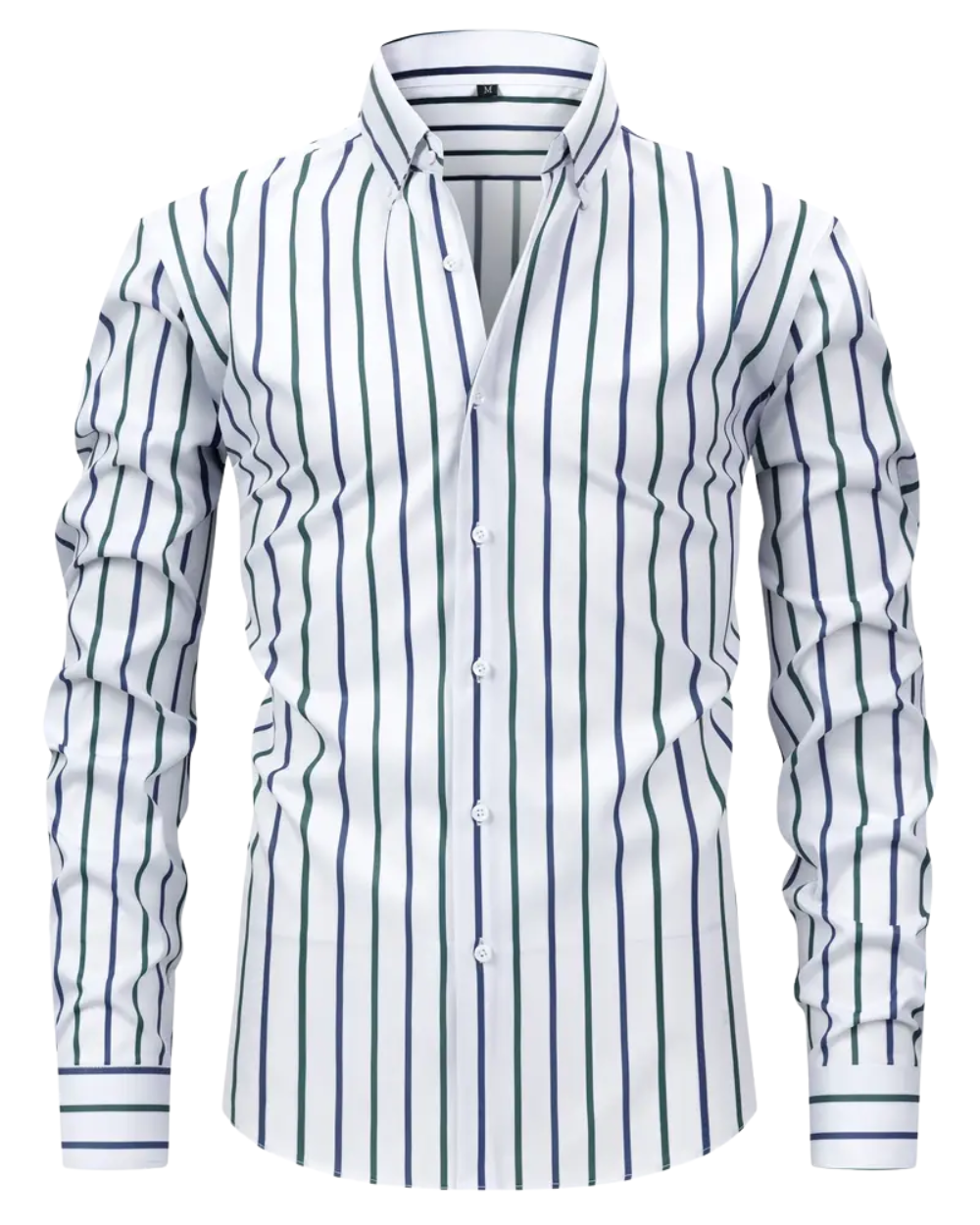 Camisa elegante às riscas