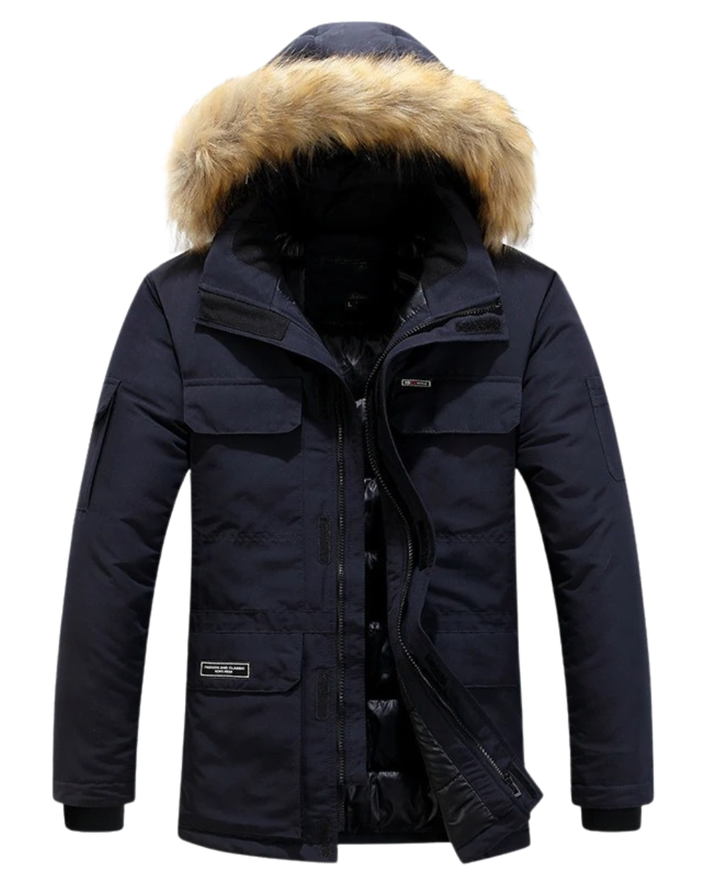 Casaco de inverno elegante para homem