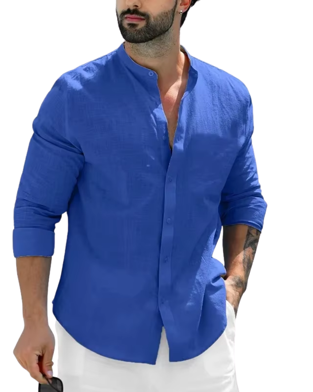 Camisa informal de linho