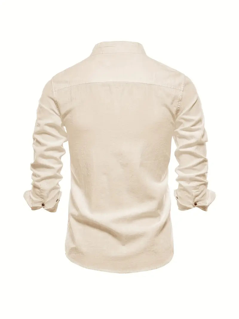 Camisa masculina elegante e respirável