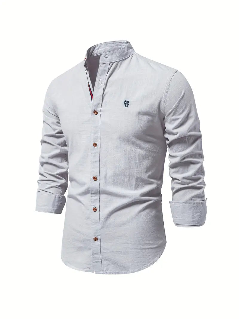 Camisa masculina elegante e respirável