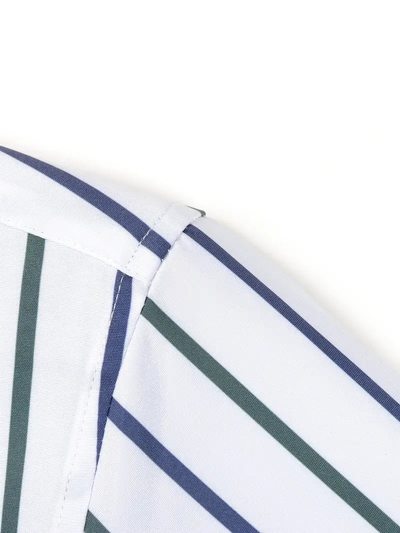 Camisa elegante às riscas