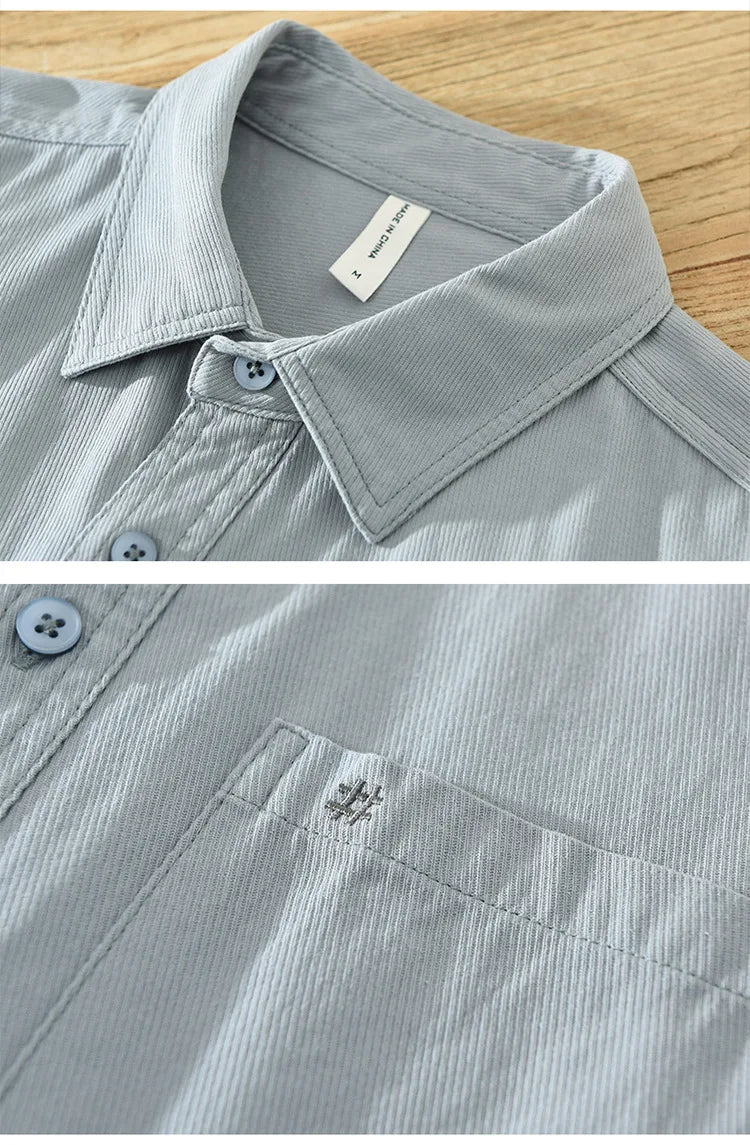 Camisa de algodão de manga curta