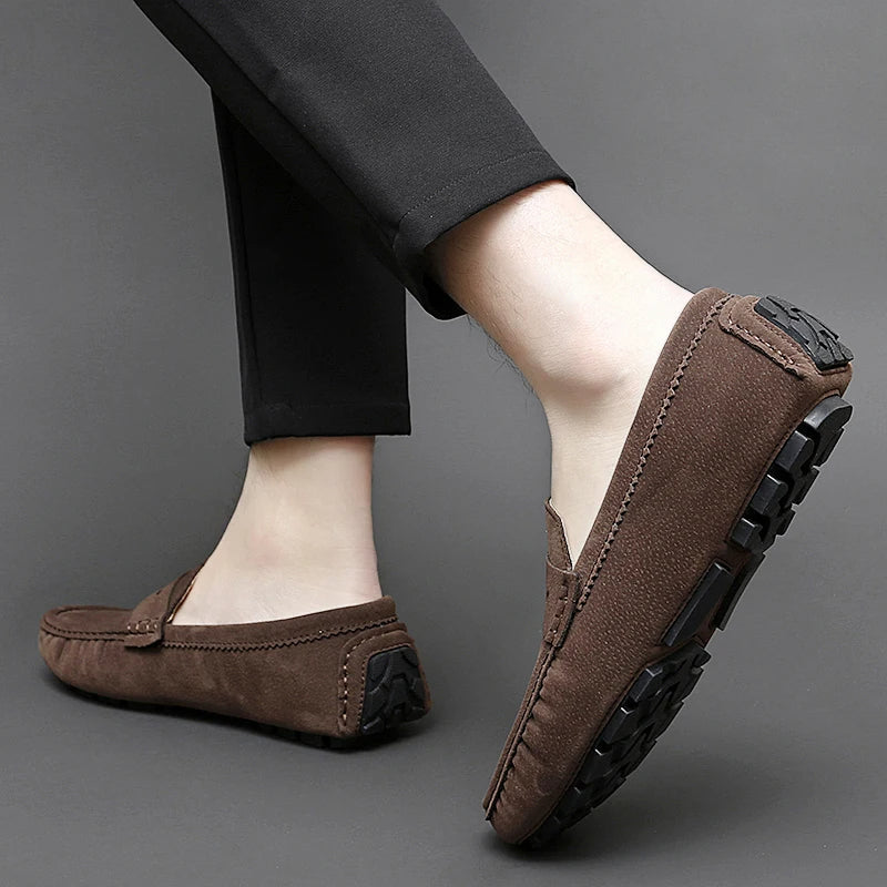 Suede Boat Loafers