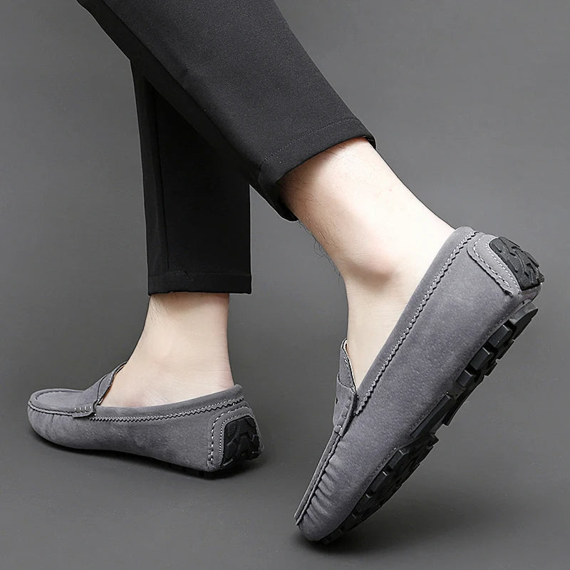 Suede Boat Loafers
