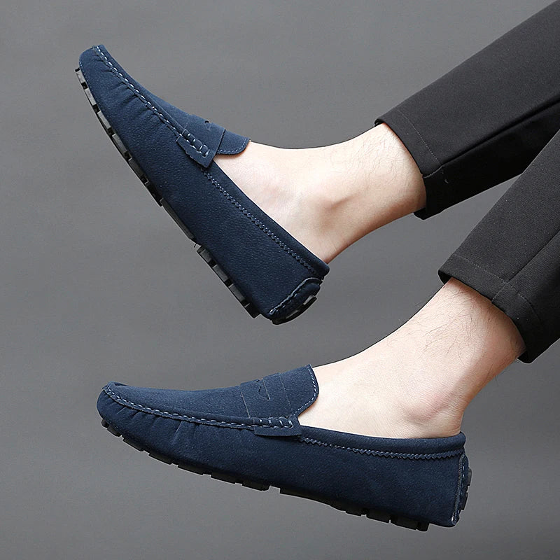 Suede Boat Loafers