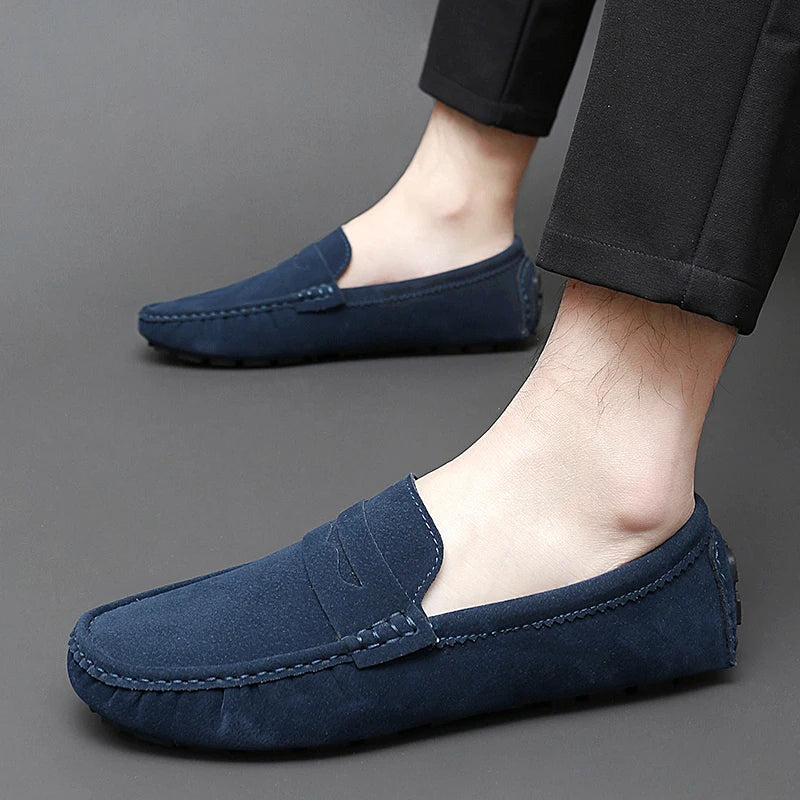 Suede Boat Loafers
