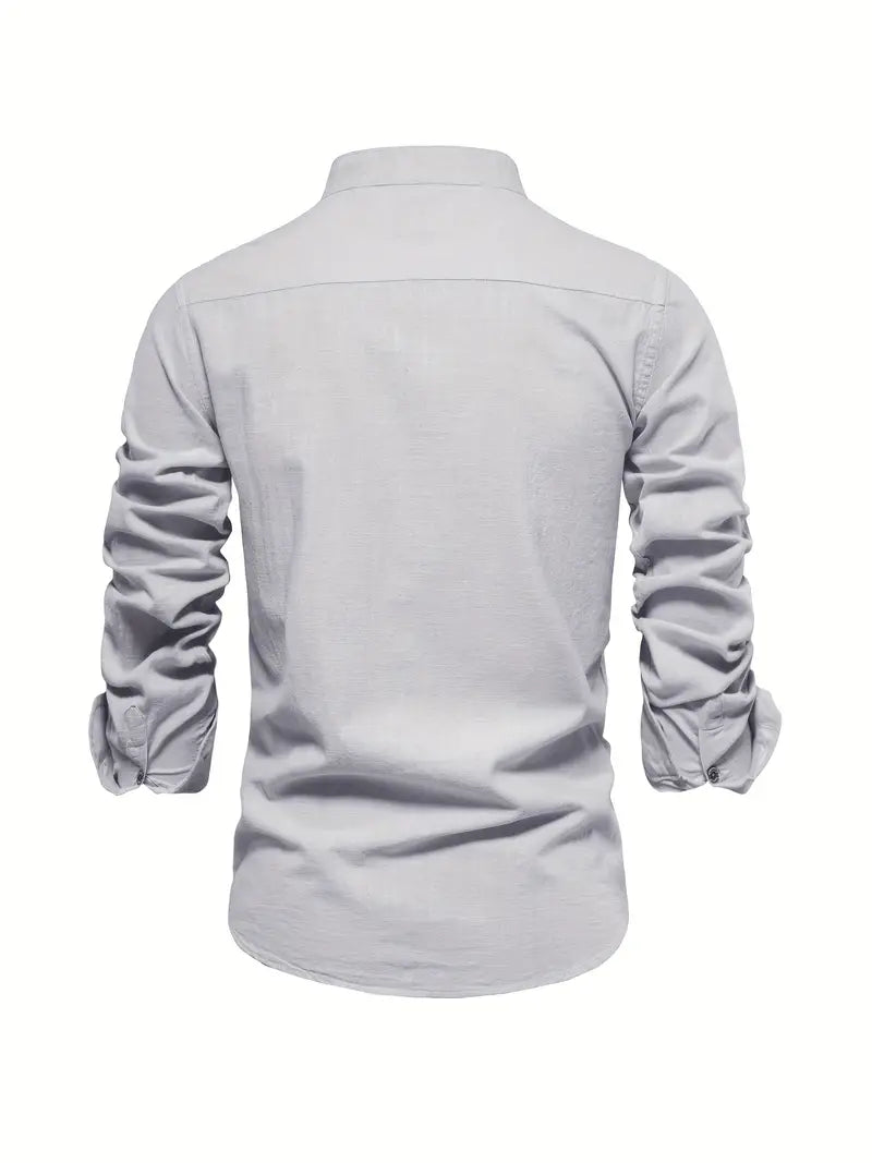 Camisa masculina elegante e respirável