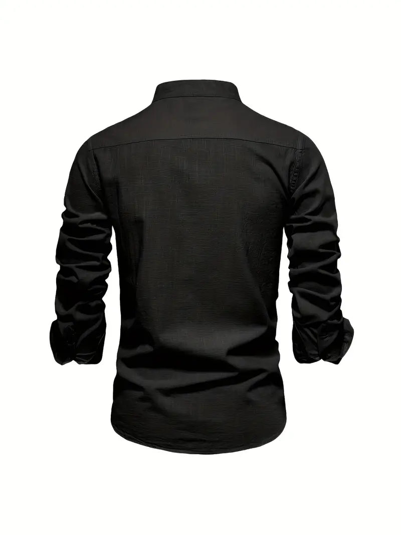 Camisa masculina elegante e respirável