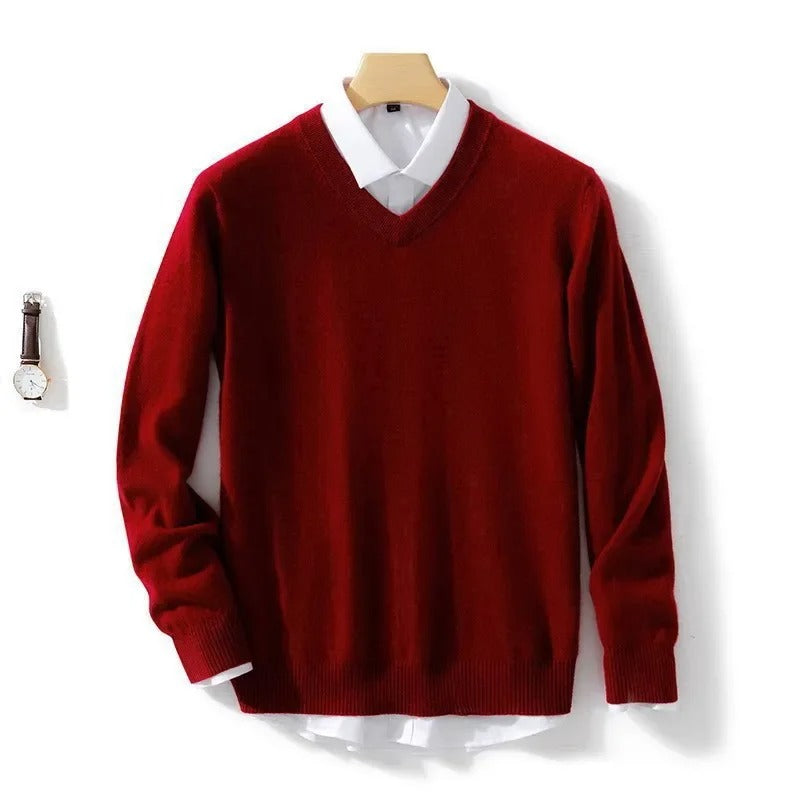 Elegant V-Neck Sweater