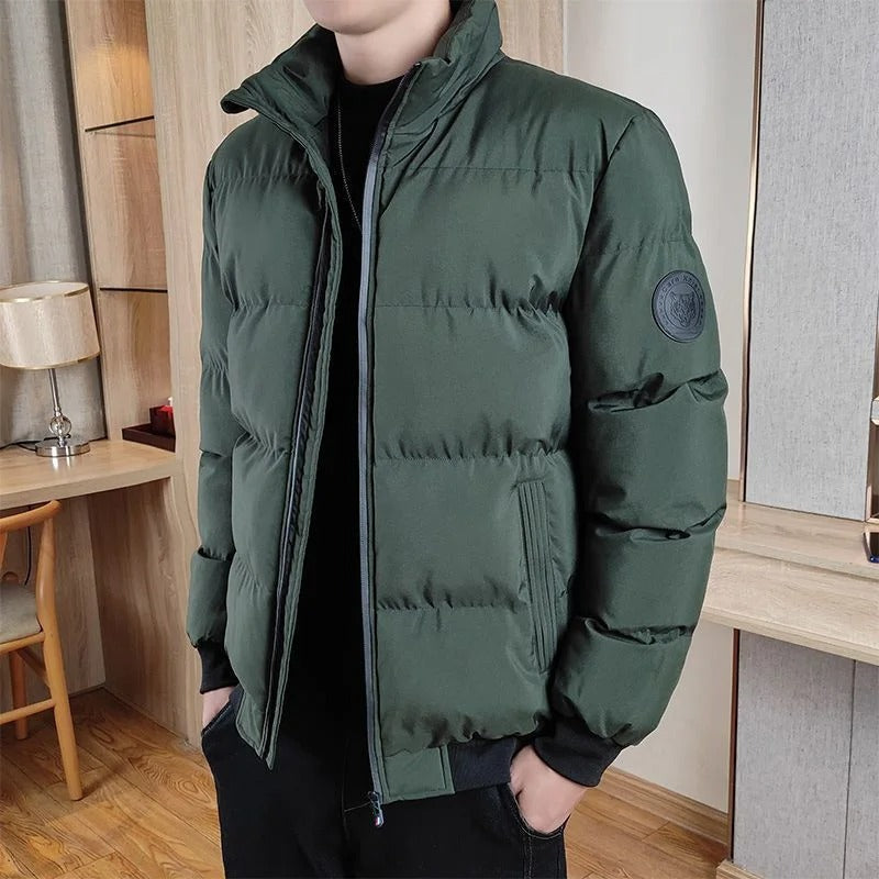 Casaco elegante e à prova de vento para homem
