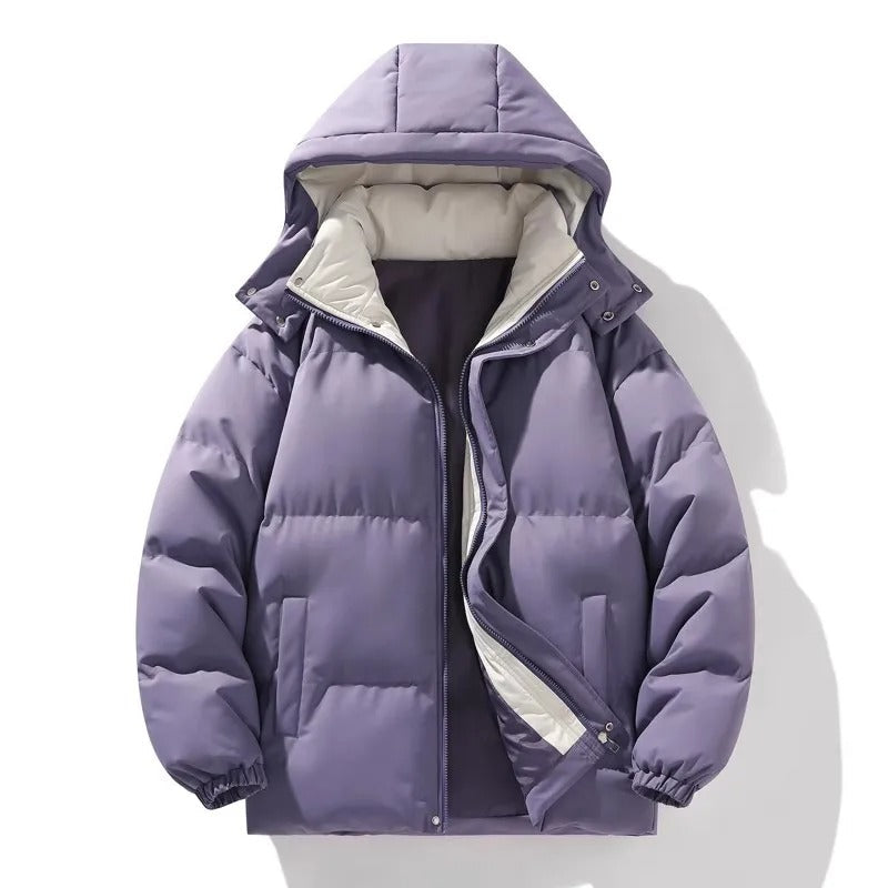 Casaco elegante com capuz para homem