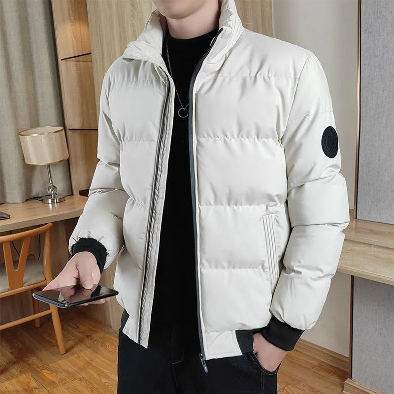 Casaco elegante e à prova de vento para homem