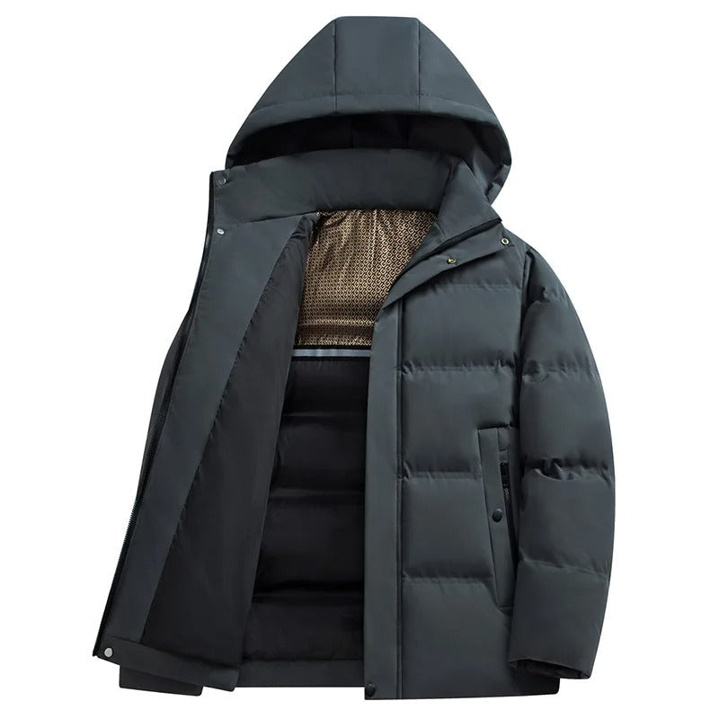 Casaco de inverno elegante e impermeável