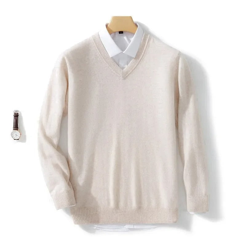 Elegant V-Neck Sweater