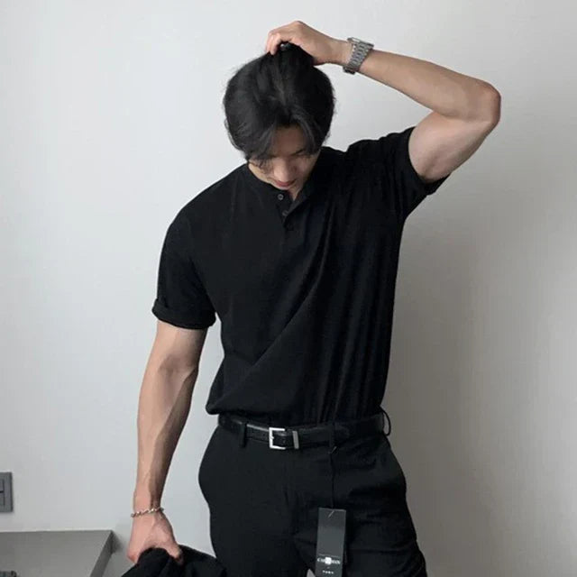 Camisa Henley elegante