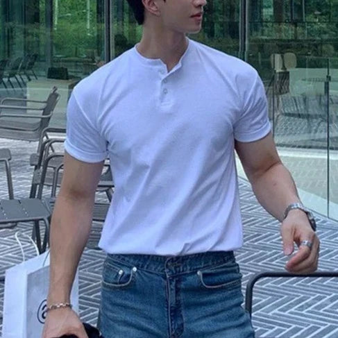 Camisa Henley elegante
