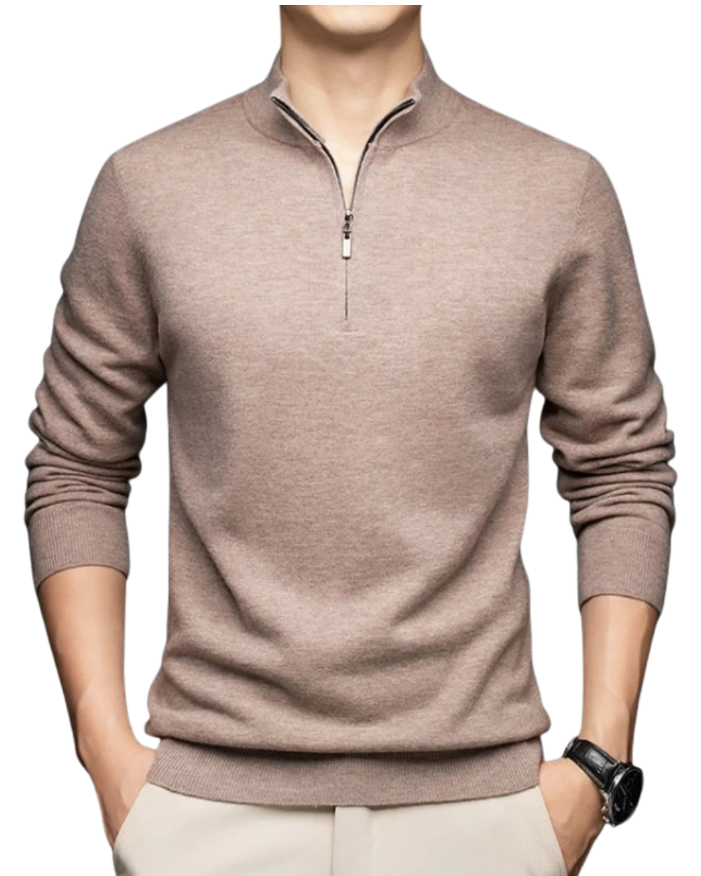 Australian Merino Wool Zip Sweater
