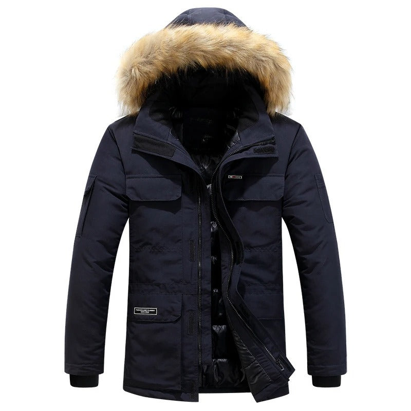 Casaco de inverno elegante para homem