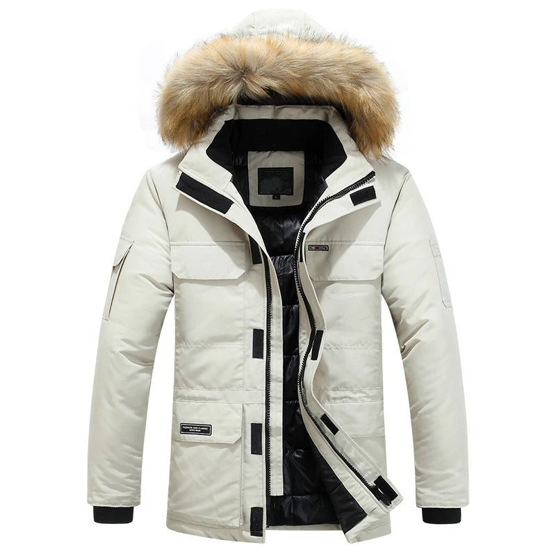 Casaco de inverno elegante para homem
